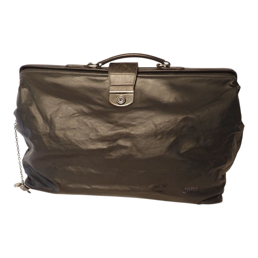 VTG Jean Paul Gaultier Homme Doctor Bag 19" Coating Bostong Weekender Duffle Key